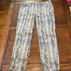 Free People Snakeskin Print Cropped Pants size 28